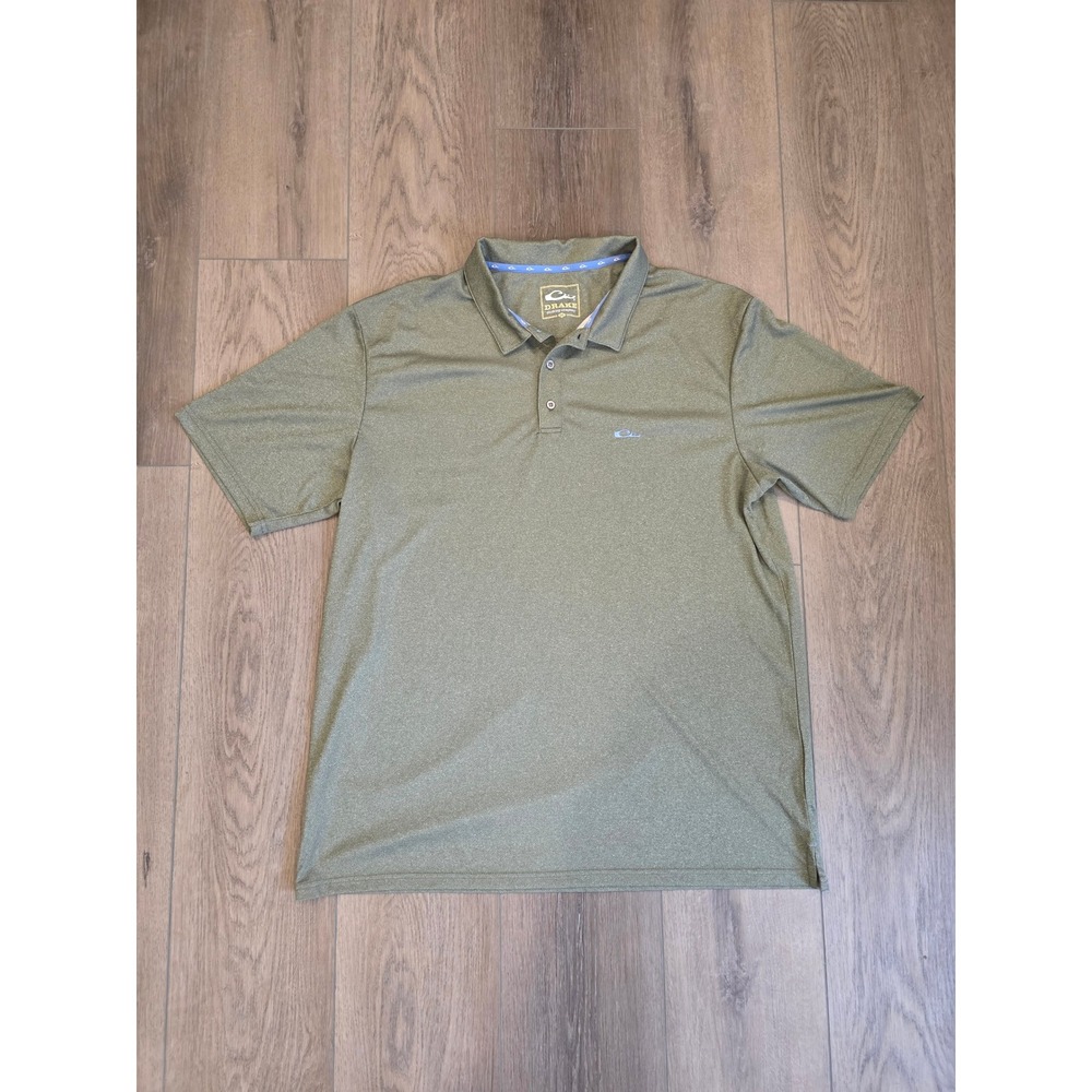 Drake Waterfowl Men's Size XXL 2XL Short Sleeve Performance Stretch‎ Polo Shirt